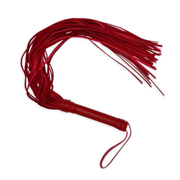 Full view of Faux Leather Flogger | Adrien Lastic - Red 