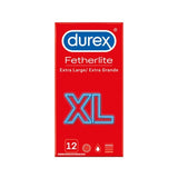 Full front view of Fetherlite XL Condoms | Durex - 12s