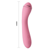 Full view of Gloria Beginners Vibrator | Pretty Love - Pink - Dimensions 