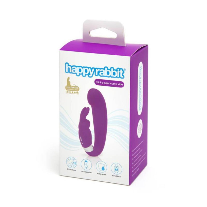 Product packaging of Happy Rabbit Mini G-Spot Curve Vibrator | Lovehoney