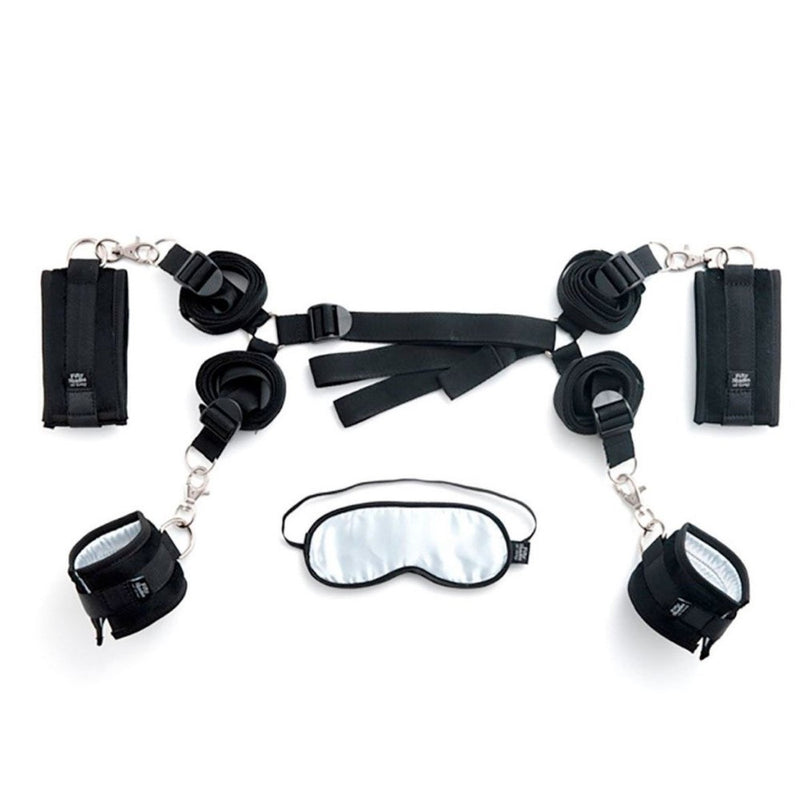 Top view of Hard Limits Under-Bed Restraint Kit | Fifty Shades of Grey
