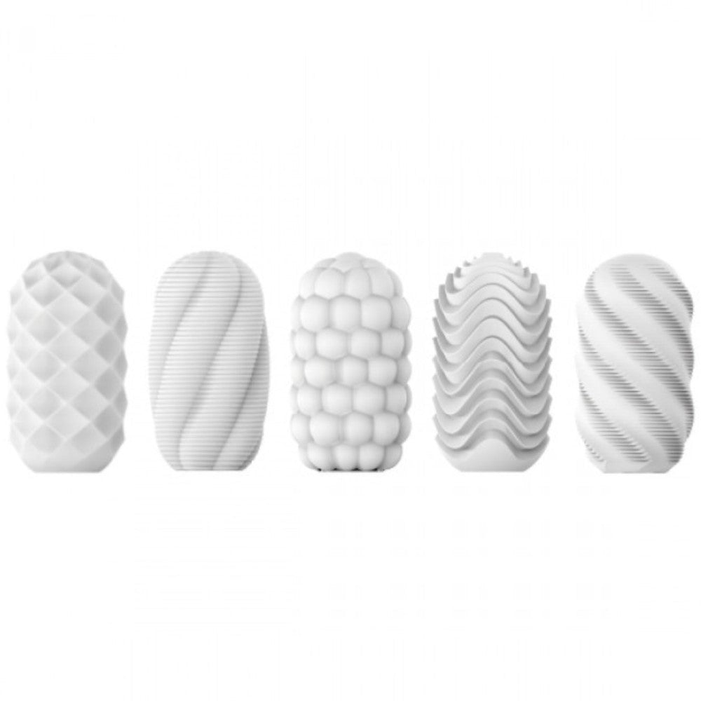Internal sleeves of Hedy X Stroking Masturbator Set (5 Pack) | Svakom 