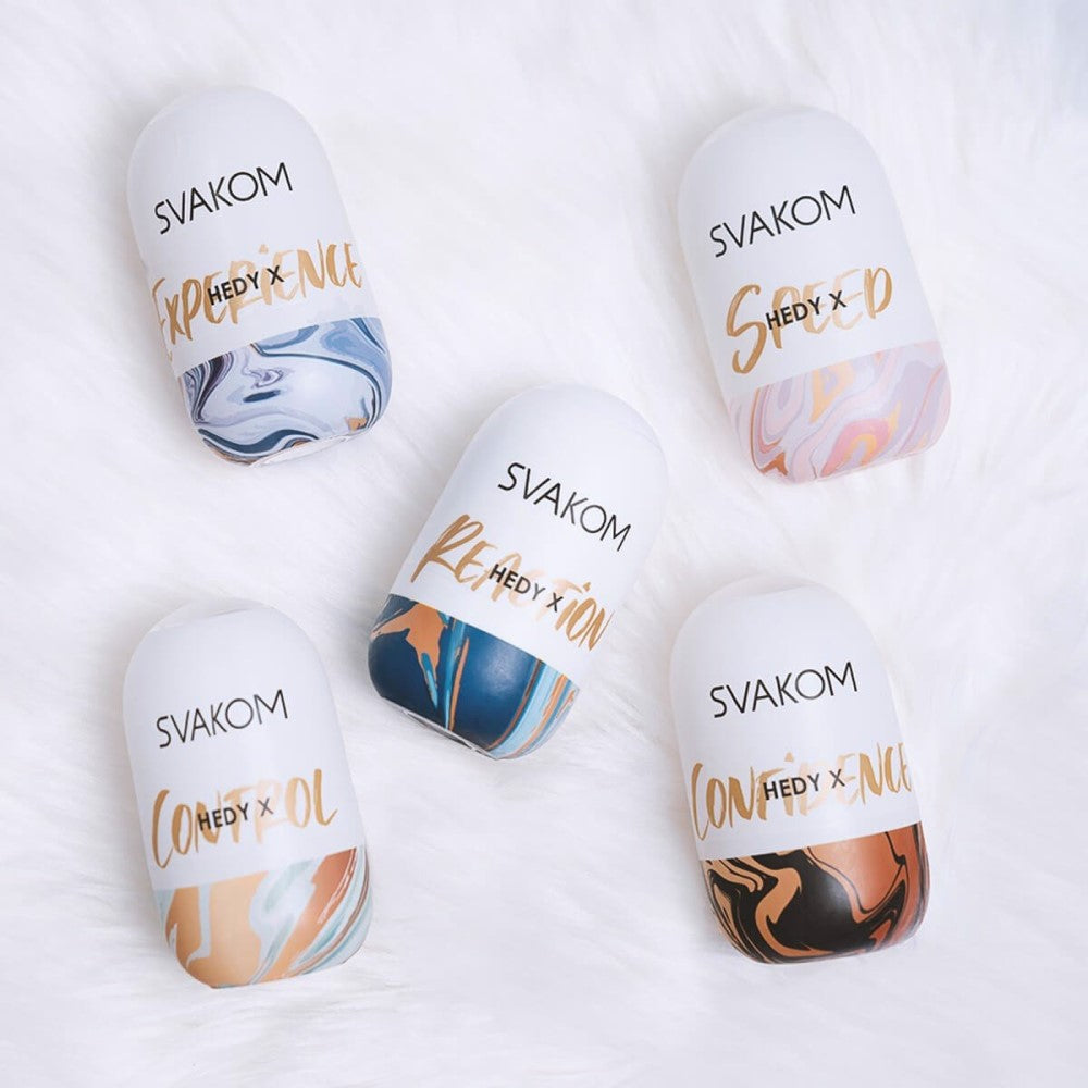 Hedy X Stroking Masturbator Set (5 Pack) | Svakom