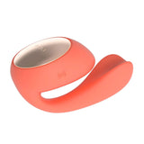 Side view of Ida Wave Dual Stimulation Massager | Lelo - Coral