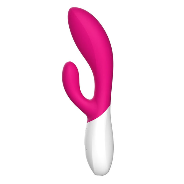 Side view of Ina Wave 2 Rabbit Vibrator | Lelo - Cerise  