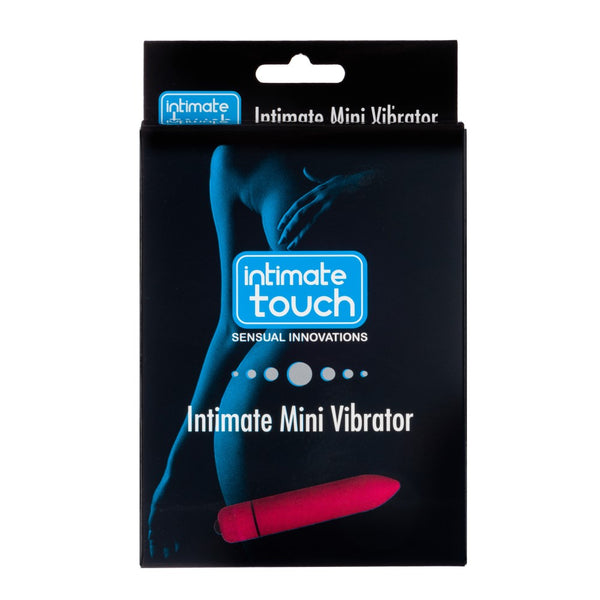 Front view of packaging for Intimate Mini Vibrator | Intimate Touch