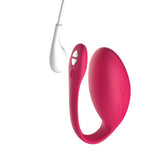 Jive App-Controlled Egg Vibrator | We-Vibe - Electric Pink with charging accessory 