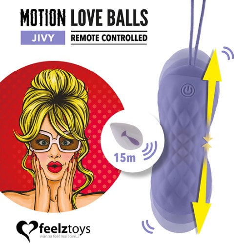 15m range for Jivy Remote Controlled Motion Love Balls | FeelzToys