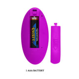 Letitia Remote Controlled C-Shaped Couples Vibrator | Pretty Love - Battery Insertion