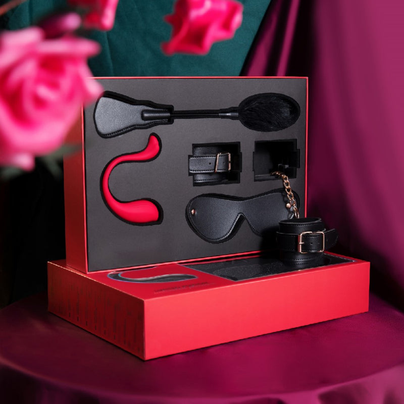 Full view of Limited Edition BDSM Gift Box | Svakom on display 