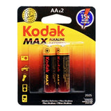 Pack of 2 MAX Alkaline AA Batteries | Kodak