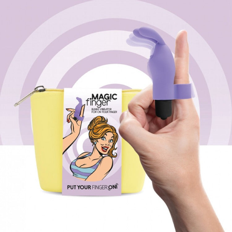 Magic Finger Bunny Vibrator | FeelzToys - Purple 