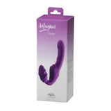 Product packaging of Magnus Dual-Stimulating Strapless Vibrating Dildo - Purple 