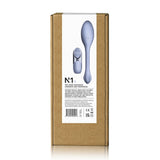 Rear view of N1 Kegel Massager | Niya packaging