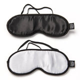 No Peeking Soft Twin Blindfold Set | Fifty Shades - Black and White