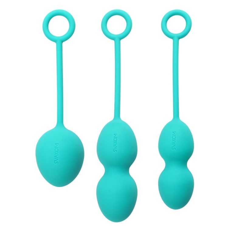 Full view of Nova Kegel Exercise Ball Set | Svakom - Green 