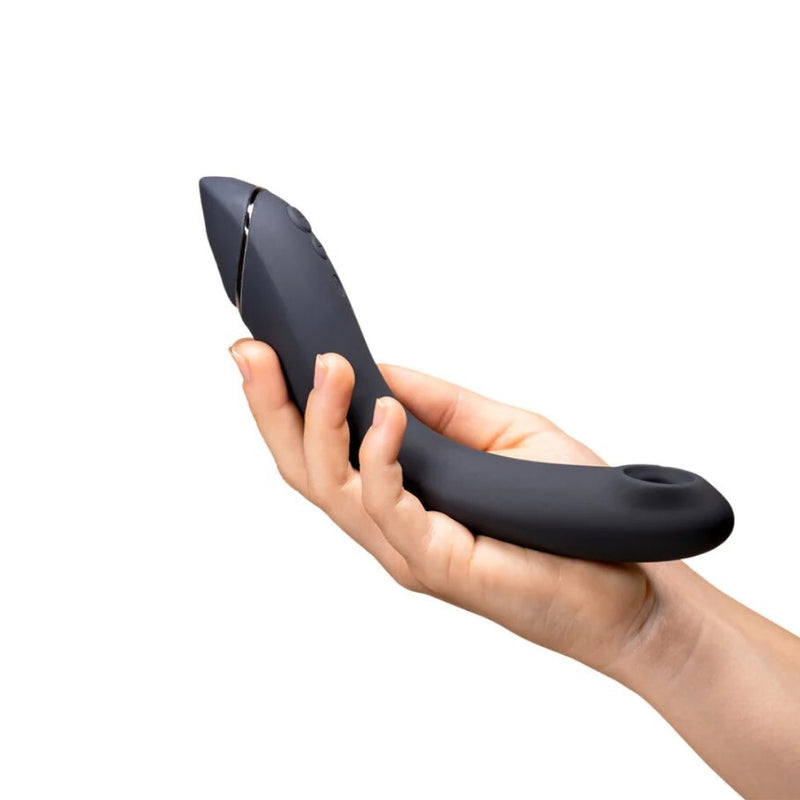 Womanizer | OG Pleasure Air G-Spot Vibrator (Dark Gray) in models hand