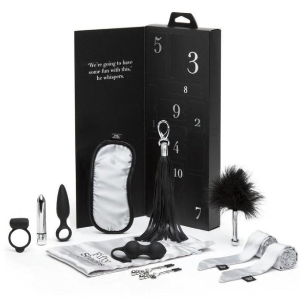Full view of Pleasure Overload 10 Days of Play Gift Set | Fifty Shades of Grey