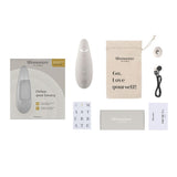 Product packaging inserts of Premium 2 Clitoral Stimulator | Womanizer -Warm Gray 