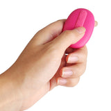 Remote of Primo G-Spot & Anal Remote-Controlled Warming Vibrator | Svakom - Wine Red in hand 