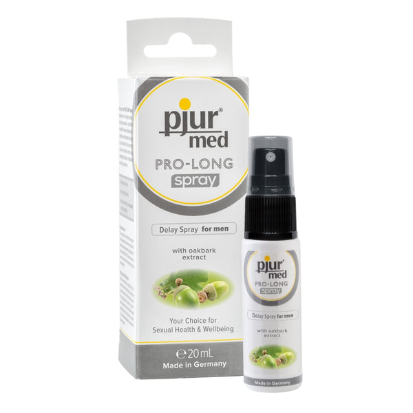 Pro-Long Delay Spray for Men (20ml) | Pjur Med with product packaging