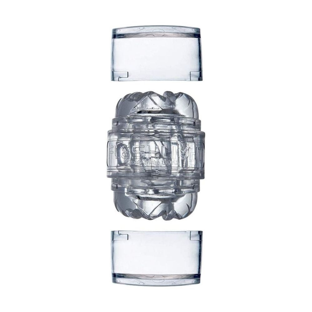 Full view of Quickshot Vantage Masturbator | Fleshlight with lids 