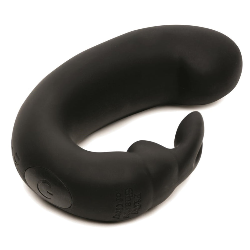 Bottom view of Sensation Rechargeable G-Spot Rabbit Vibrator | Fifty Shades