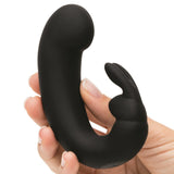 Sensation Rechargeable G-Spot Rabbit Vibrator | Fifty Shades in hand 