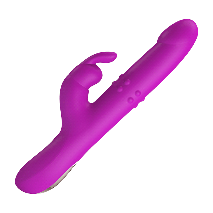 Clitoral vibrator of the Reese Rotating and Thrusting Rabbit Vibrator | Pretty Love - Purple