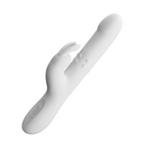 Side view of Reese Rotating and Thrusting Rabbit Vibrator | Pretty Love - White