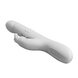 Top view of Reese Rotating and Thrusting Rabbit Vibrator | Pretty Love - White