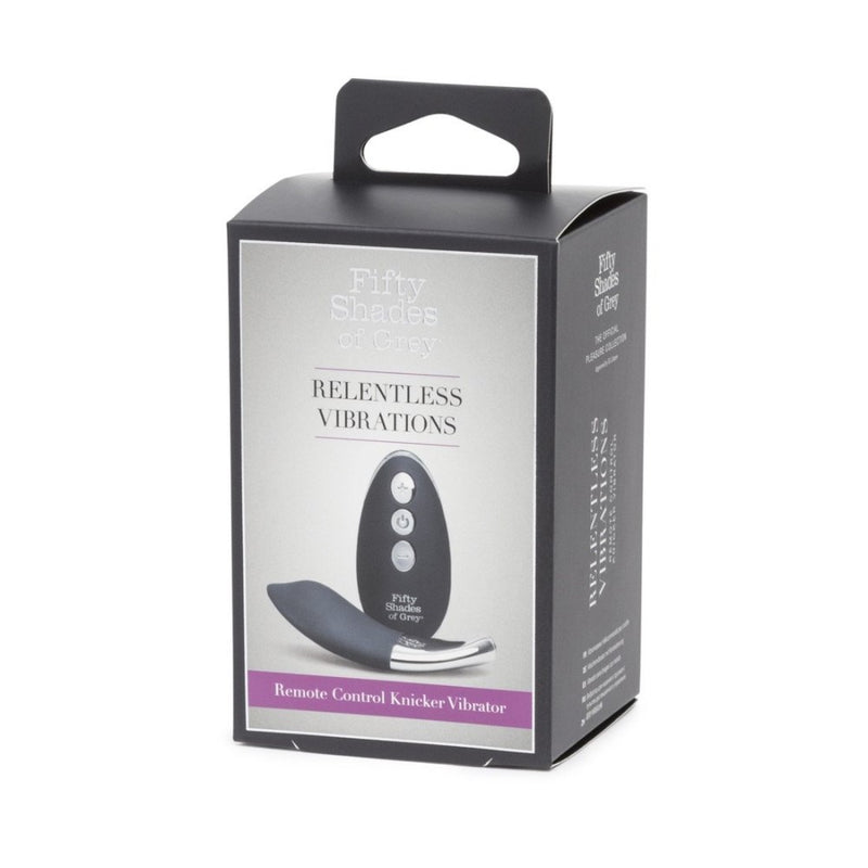 Relentless Vibrations Panty Vibrator with Remote | Fifty Shades of Grey - Product Packaging