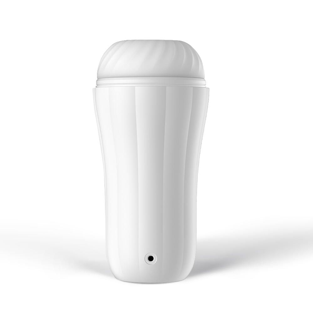 Back view of  Robin Powerful Vibrating Masturbator | Svakom - White 