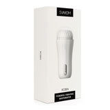 Product packaging of Robin Powerful Vibrating Masturbator | Svakom - White
