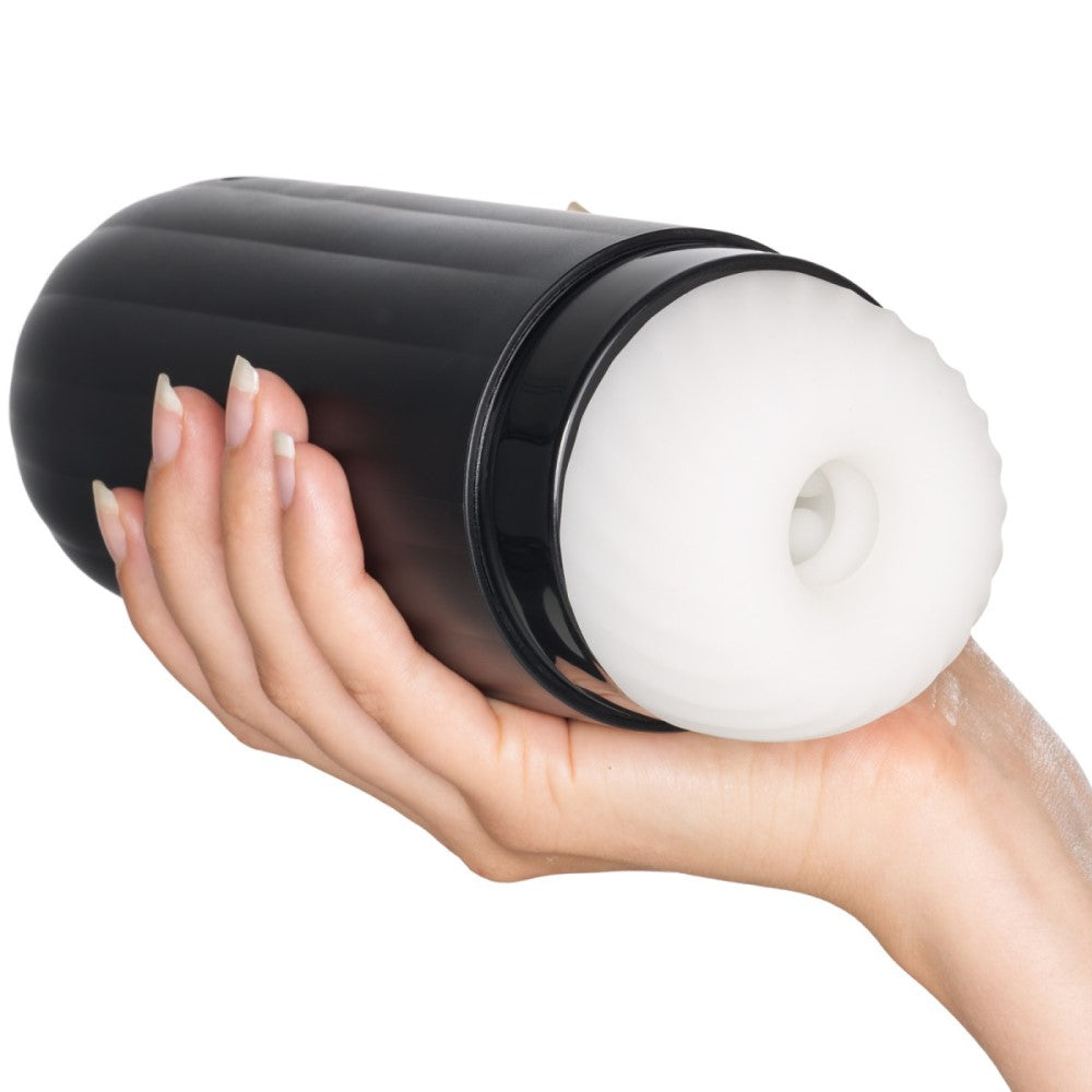 Sam Neo Interactive Suction & Vibration Masturbator | Svakom in hand 