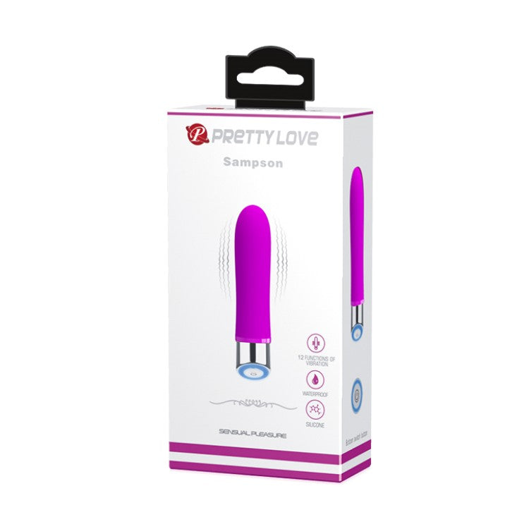 Product packaging of Sampson Rounded Bullet Vibrator | Pretty Love