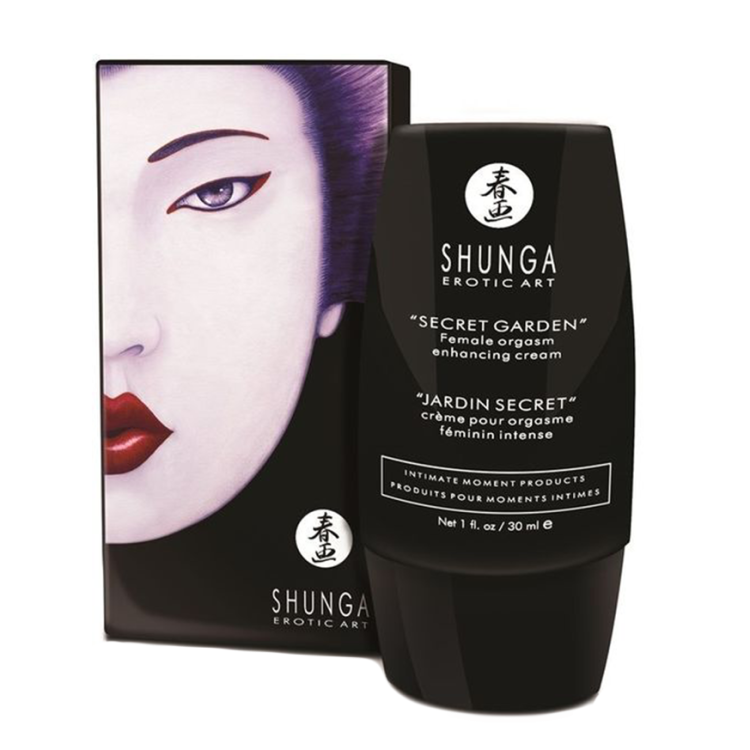 Secret Garden Female Orgasm Enhancing Cream (30ml) | Shunga with product packaging