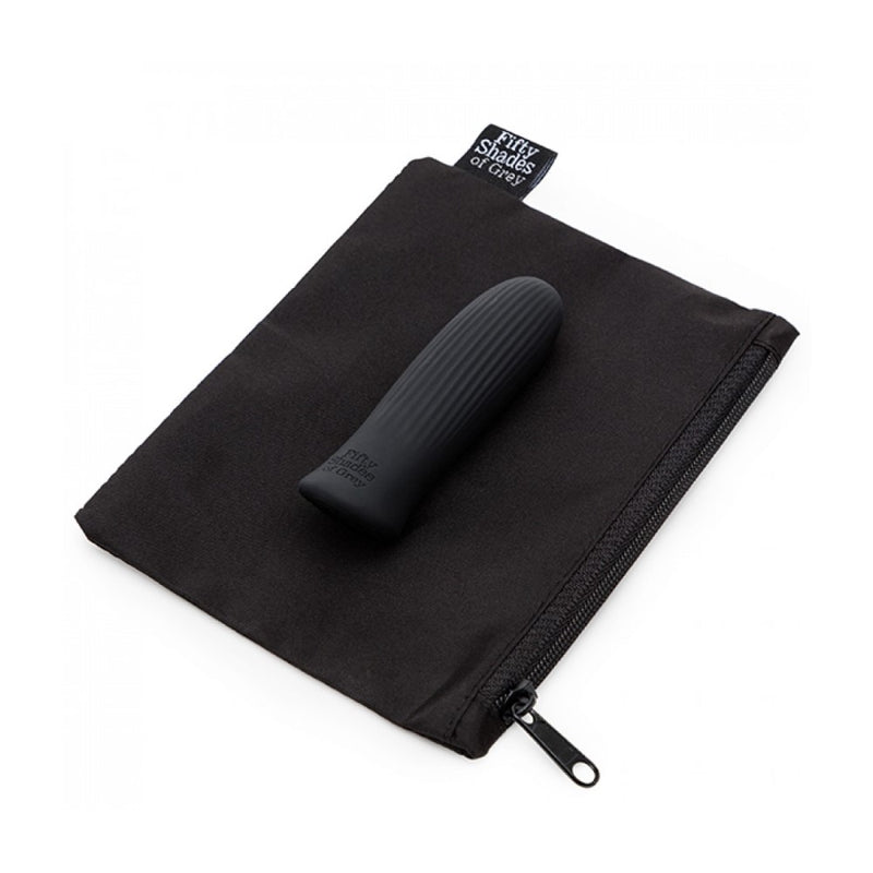 Sensation Rechargeable Bullet Vibrator | Fifty Shades with REPREVE fabric storage bag