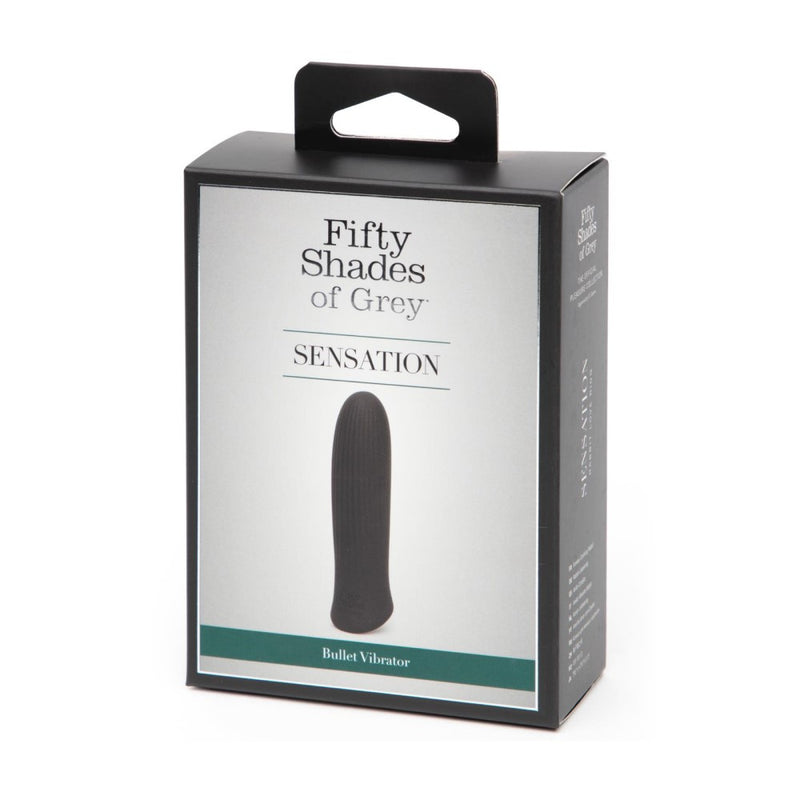 Product packaging of Sensation Rechargeable Bullet Vibrator | Fifty Shades 