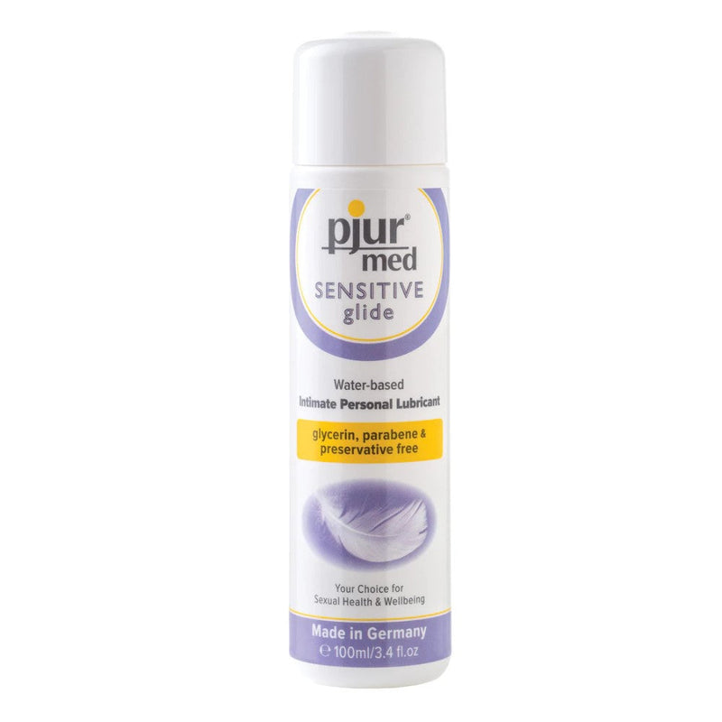 Front view of Sensitive Glide Water-Based Lubricant (100ml) | Pjur Med
