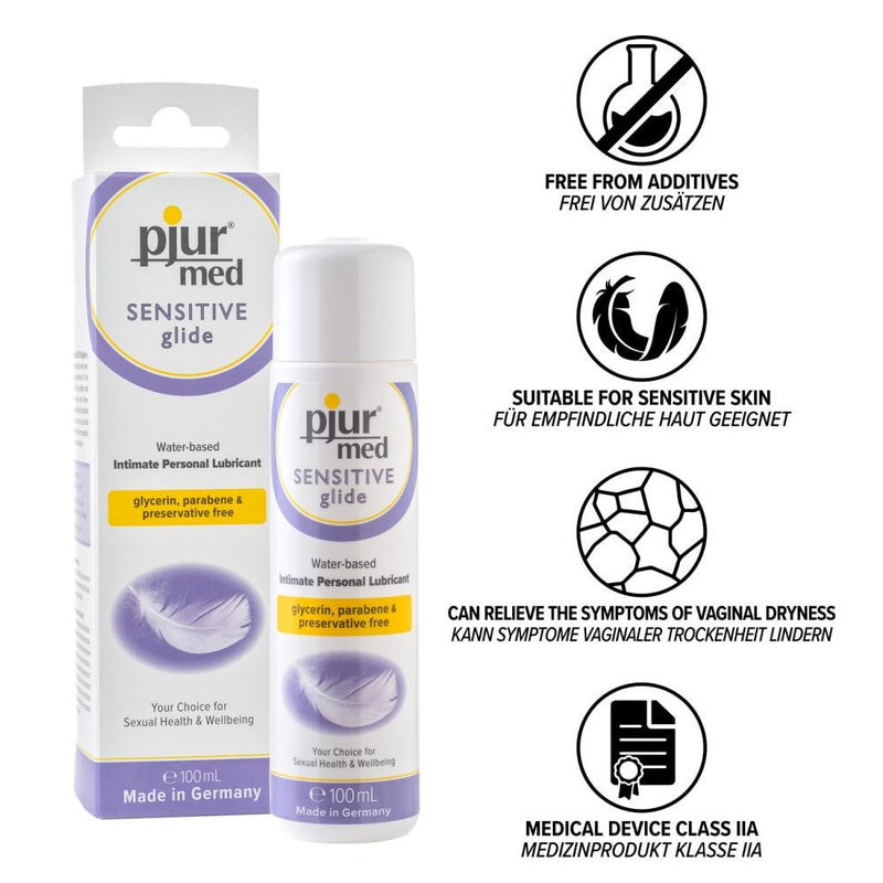Sensitive Glide Water-Based Lubricant (100ml) | Pjur Med product specifications