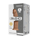 Product packaging of SilexD Memory Silicone 6 Inch Model 2 Dildo | Adrien Lastic - Caramel 