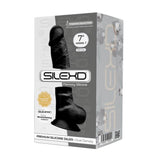 Product packaging of SilexD Memory Silicone 7-Inch Dildo | Adrien Lastic - Black