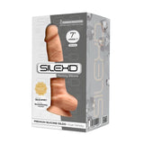 Product packaging of SilexD Memory Silicone 7-Inch Dildo | Adrien Lastic - Flesh