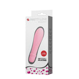 Prouct packaging of Solomon Ribbed Bullet Vibrator | Pretty Love - Pink