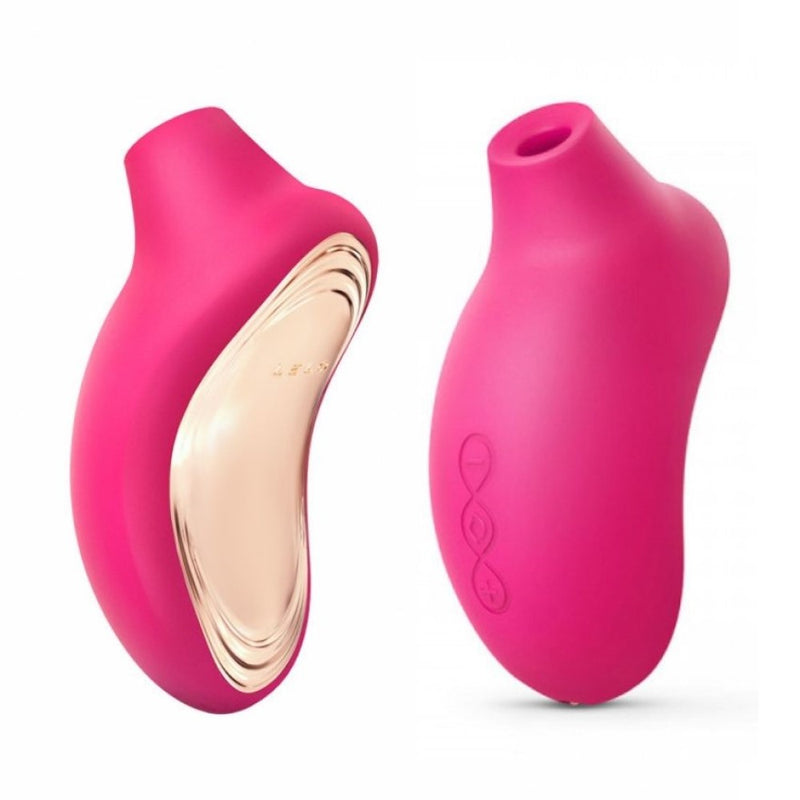 Full view of Sona 2 Sonic Clitoral Massager | Lelo - Cerise 