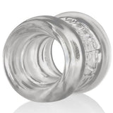 Side view of Squeeze Ball Stretcher | Oxballs - Clear