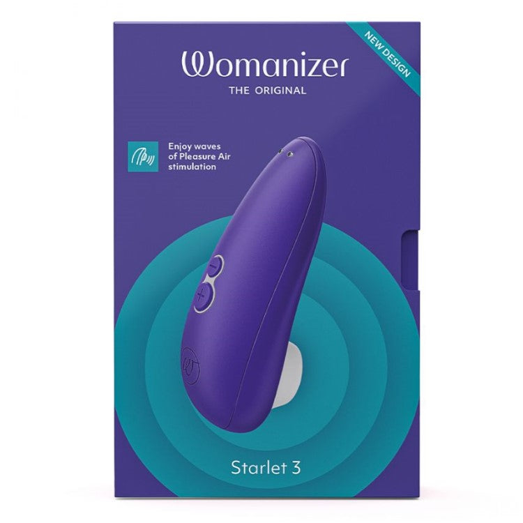 Product packaging of Starlet 3 Clitoral Stimulator | Womanizer - Violet 