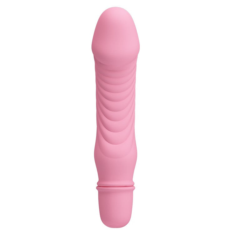 Full front view of Stev Penis Shaped Bullet Vibrator | Pretty Love - Pink