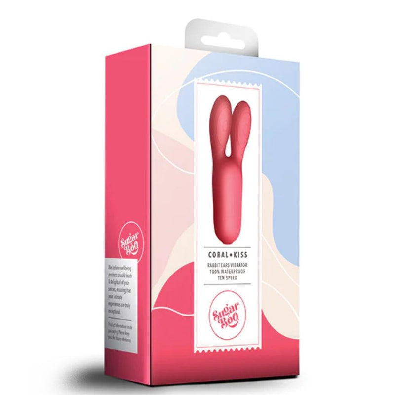 Sugarboo | Coral Kiss Rabbit Ears Vibrator packaging